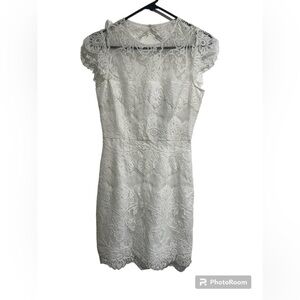 BB Dakota Jayce Lace Shealth Cocktail white Dress